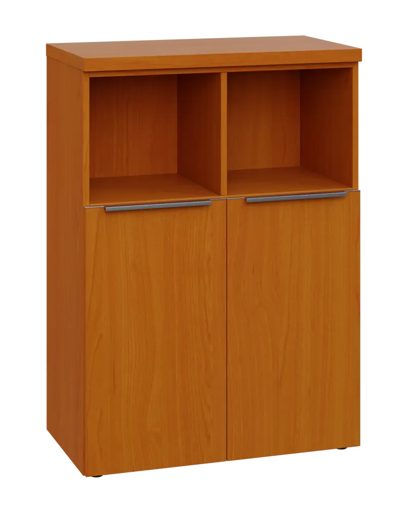 SIN 3 - 8DN2 kancelářská skříň, 2-dveřová/nika, 1120x800x400, třešeň šumavská